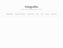 Tablet Screenshot of fotografiks.fr